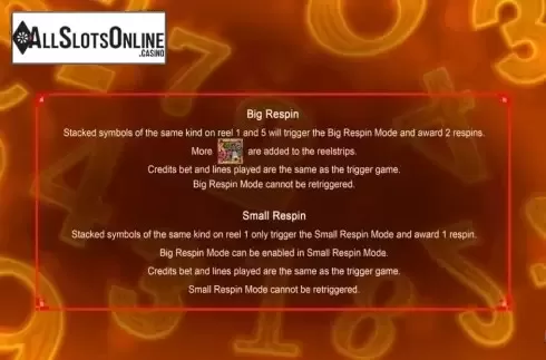 Respins. Numbers Deluxe from August Gaming