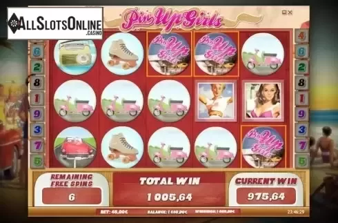Bonus game. Pin Up Girls (iSoftBet) from iSoftBet