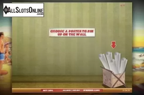Pick and click bonus game . Pin Up Girls (iSoftBet) from iSoftBet