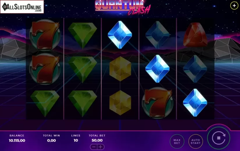 Win Screen. Quantum Clash from Bally Wulff