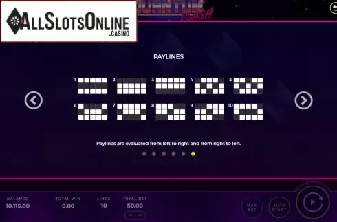 Paylines. Quantum Clash from Bally Wulff