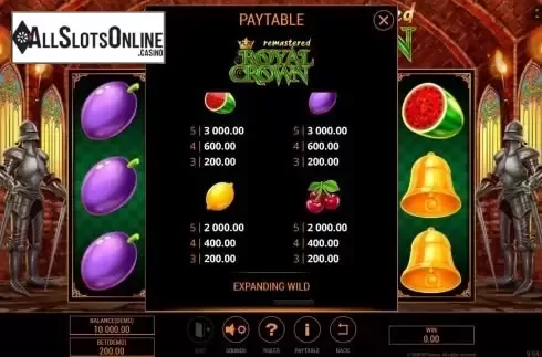 Paytable 2