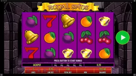Royal Spins slot screenshot 3