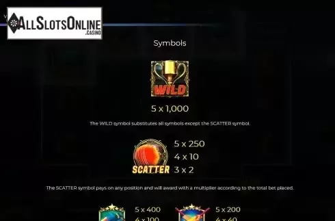 Special symbols screen