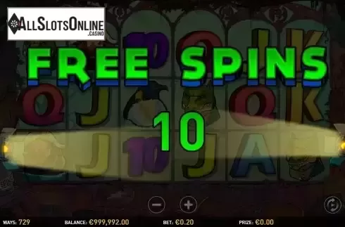 Free Spins Win Screen