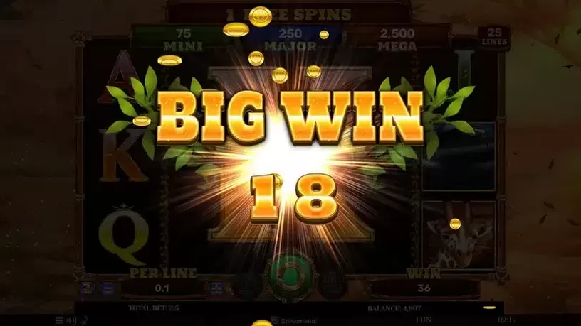Savannah's Queen slot screenshot 5