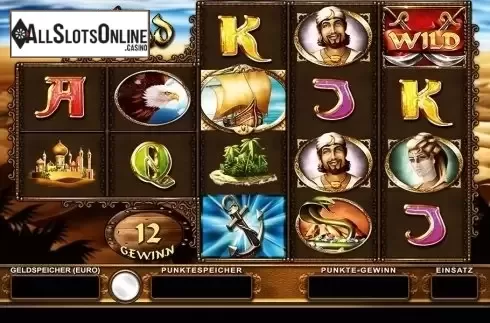 Reel screen. Sindbad Merkur from Merkur