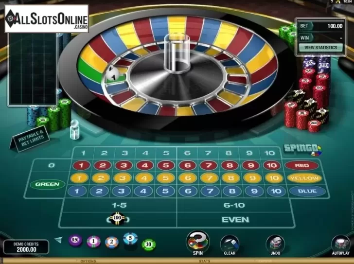 Game Screen 1. Spingo from Microgaming