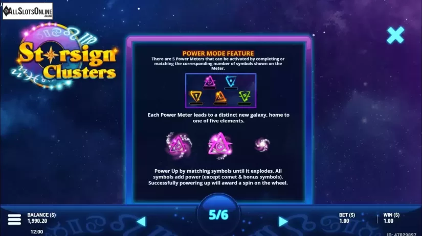 Power Mode feature screen