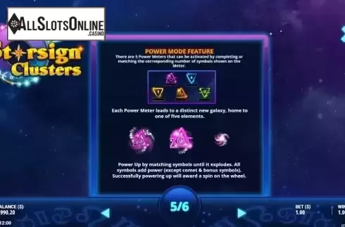 Power Mode feature screen