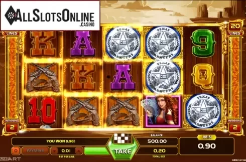 Screen 3. Texas Rangers Reward from GameArt
