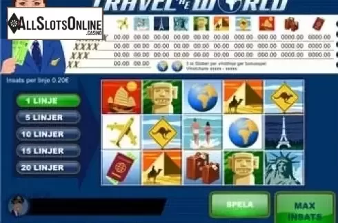 Game Workflow screen. Travel the World from PAF