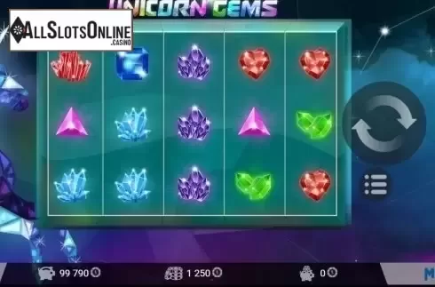 Screen4. Unicorn Gems from MrSlotty