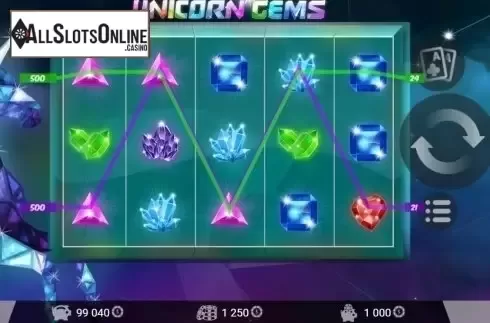 Screen6. Unicorn Gems from MrSlotty