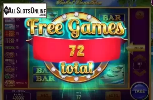 Win Free Games screen