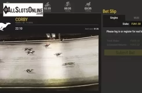 Game Screen 1. Virtual Greyhounds from 1X2gaming