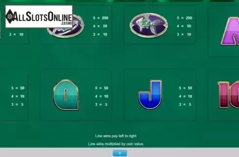 PayTable screen