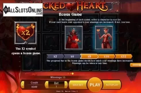 Bonus game screen