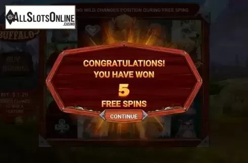 Free Spins Win Screen 2