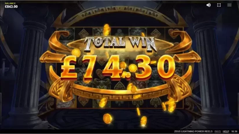 Zeus Lightning Power Reels slot screenshot 5