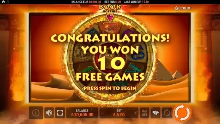 Book HOTFIRE slot screenshot 3