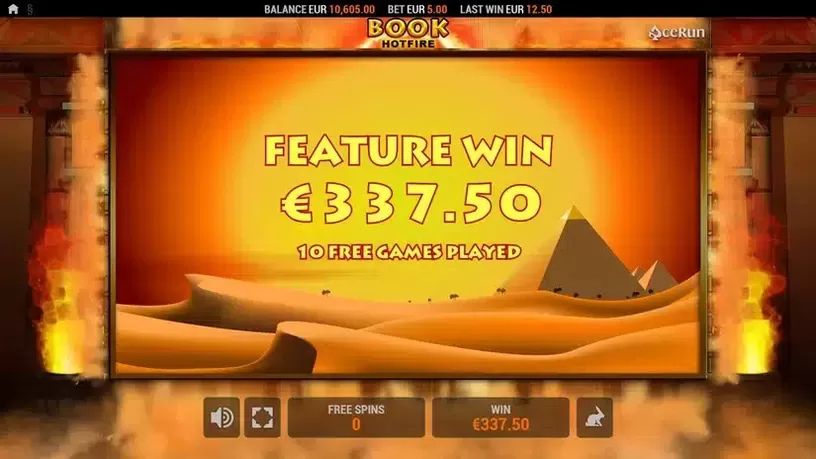 Book HOTFIRE slot screenshot 7