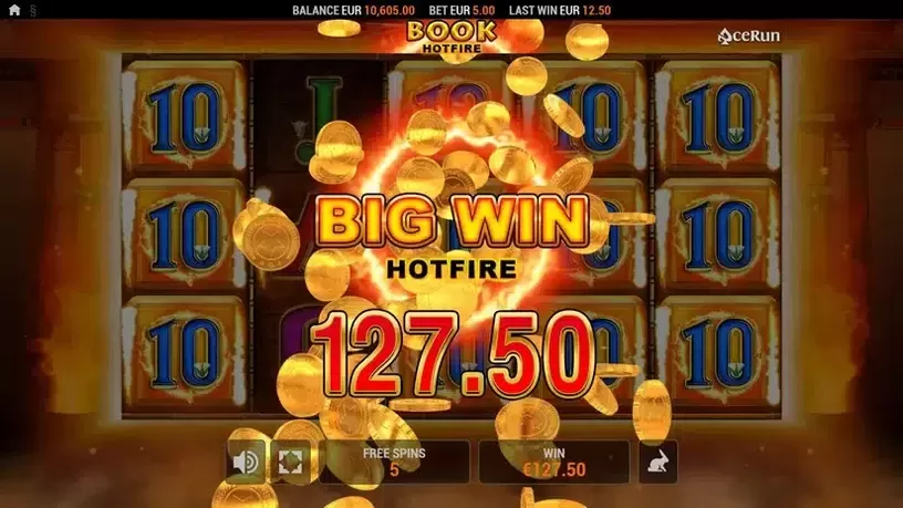 Book HOTFIRE slot screenshot 5