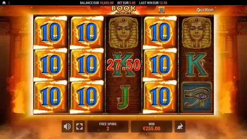 Book HOTFIRE slot screenshot 6