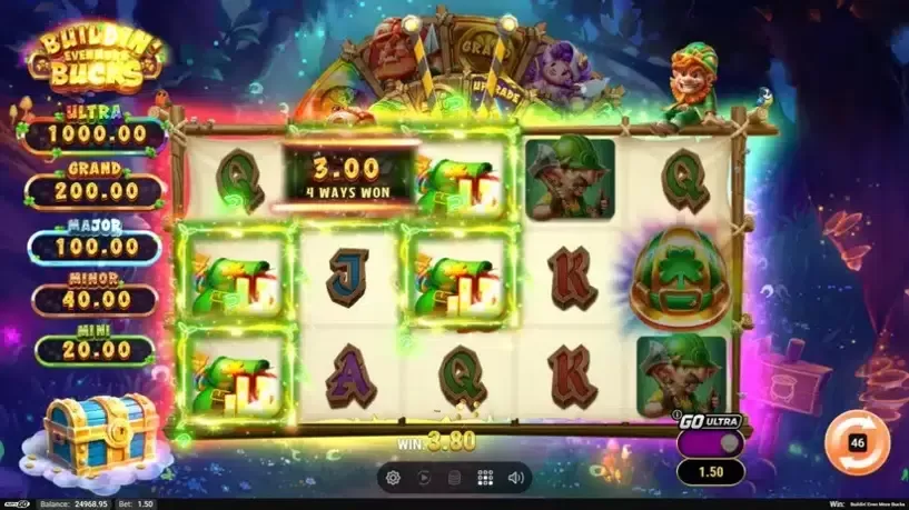 Buildin’ Even More Bucks slot screenshot 