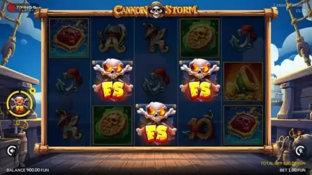 Cannon Storm slot screenshot 2