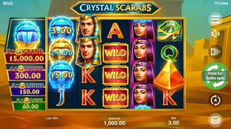 Crystal Scarabs slot screenshot 1