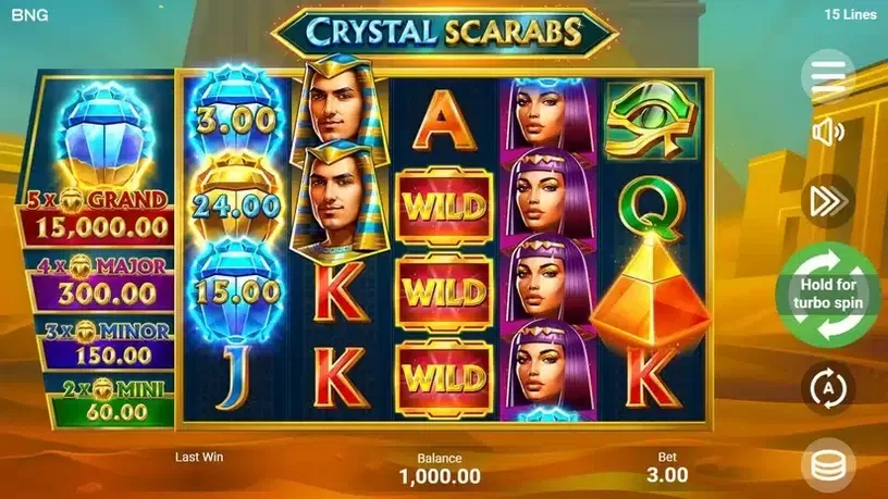Crystal Scarabs slot screenshot 1