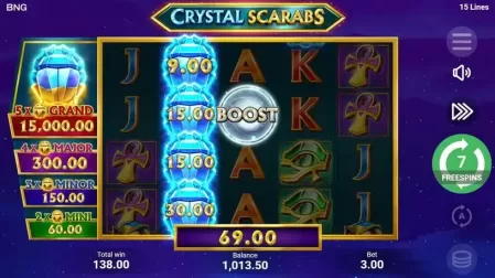 Crystal Scarabs slot screenshot 8