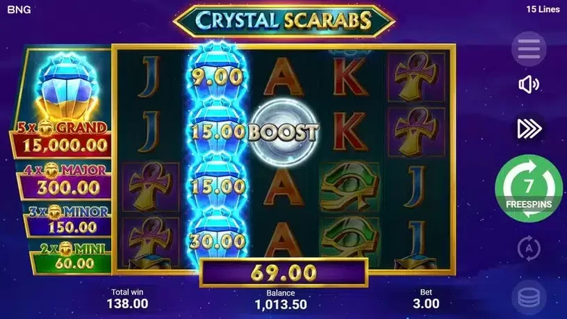 Crystal Scarabs slot screenshot 8