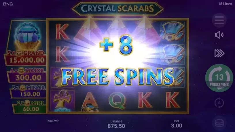 Crystal Scarabs slot screenshot 6