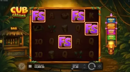 Cub Cabana slot screenshot 2