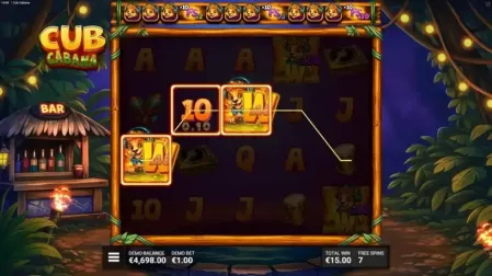 Cub Cabana slot screenshot 5