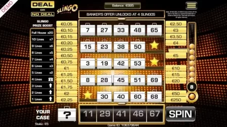 Deal Or No Deal Slingo slot screenshot 2