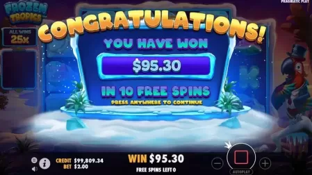 Frozen Tropics slot screenshot 5
