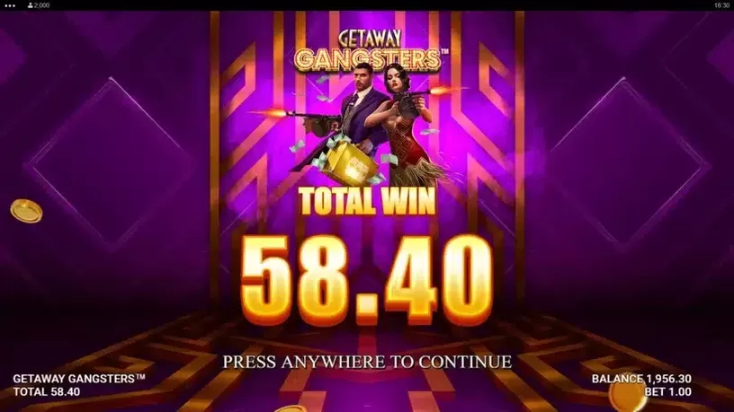 Getaway Gangsters slot screenshot 5
