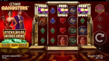 Getaway Gangsters slot screenshot 2