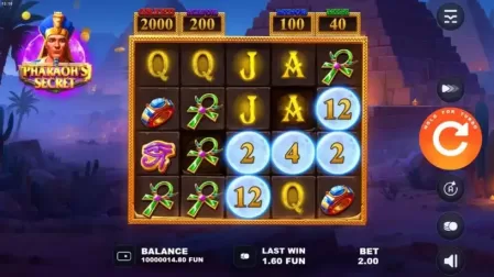 Pharaoh’s Secret slot screenshot 4