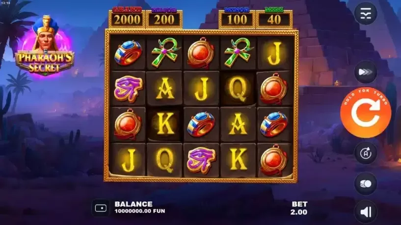 Pharaoh’s Secret slot screenshot
