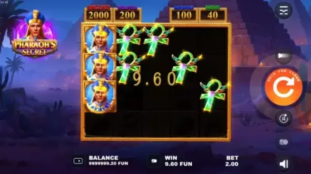 Pharaoh’s Secret slot screenshot 3