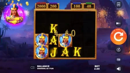 Pharaoh’s Secret slot screenshot 2