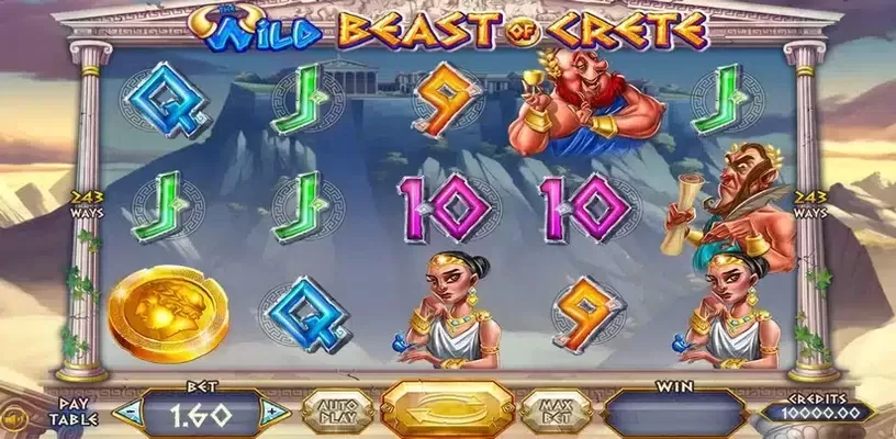 The Wild Beast of Crete slot screenshot 