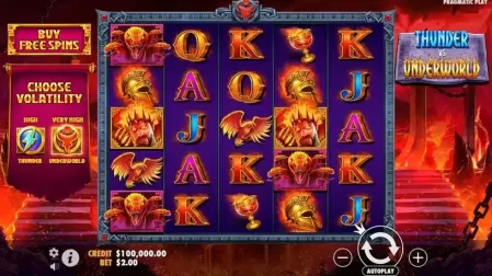 Thunder vs Underworld slot screenshot 2