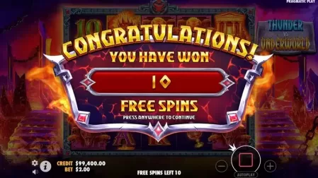 Thunder vs Underworld slot screenshot 4