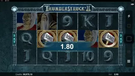 Thunderstruck 2 slot screenshot 2
