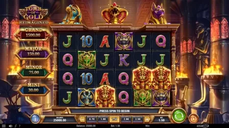 Tomb of Gold Reimagined slot screenshot 1